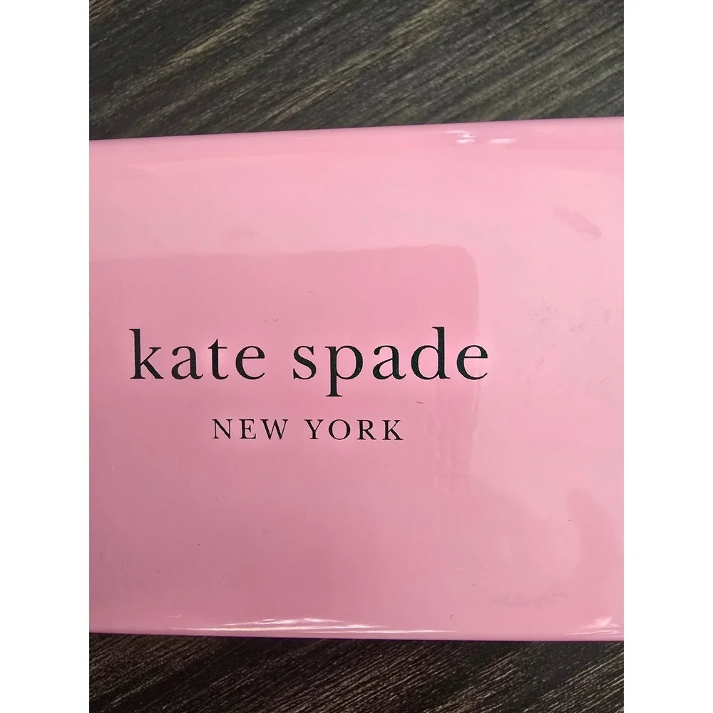 Kate Spade New York Pink Hard Shell Eyeglasses‎ Case with Cleaning Cloth